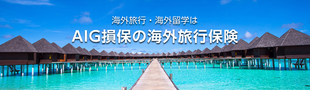 海外旅行・海外留学はAIG損保の海外旅行保険