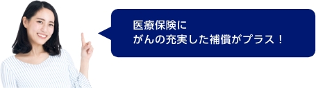 医療保険にがんの充実した補償がプラス！